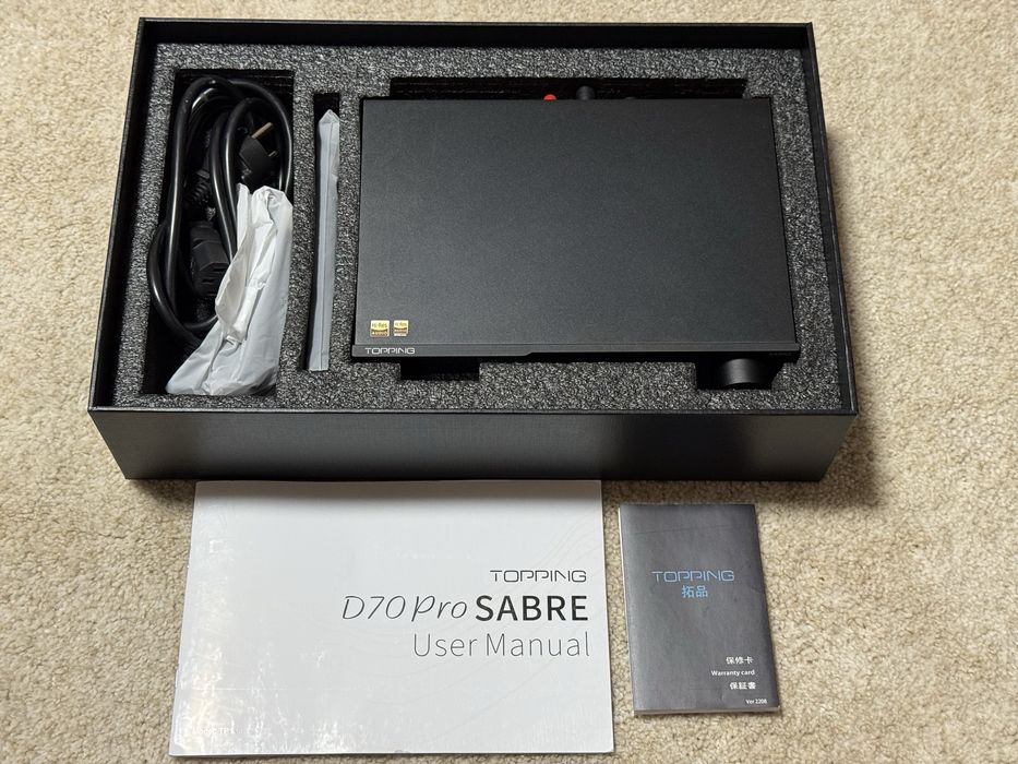 DAC Topping D70 Pro SABER ( RCA/XLR, Usb)
