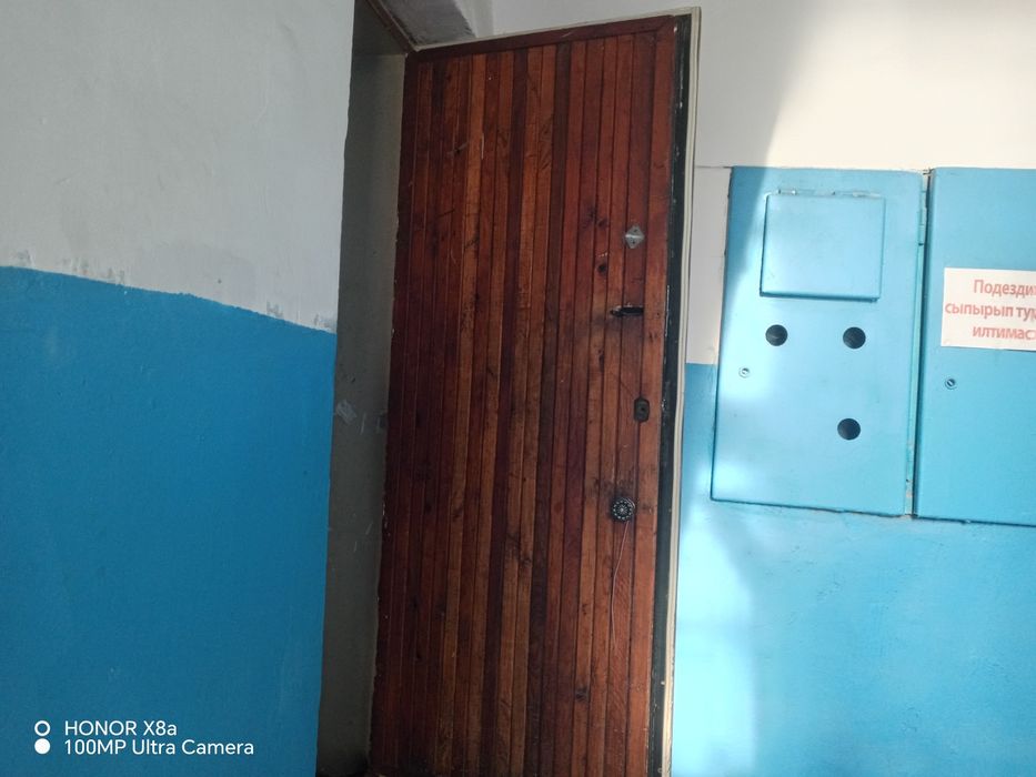 Дверь железная с деревянным покрытием