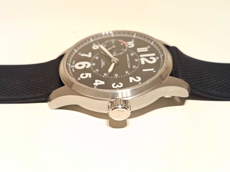 Продавам военнен пилотски стил механичен мъжки часовник Hamilton Khaki