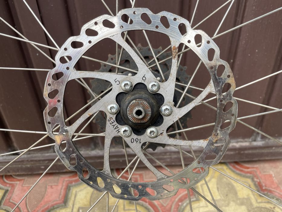 Jante bicicleta 27.5 discuri 8 pinioane quick release rockrider