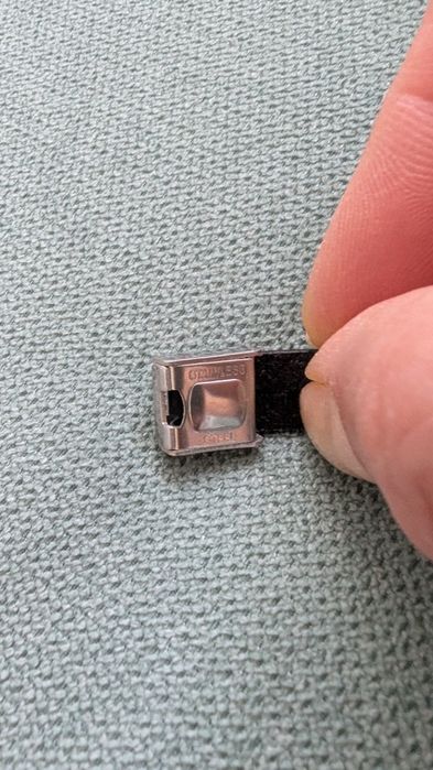 Мъжка гривна естествена кожа/ стомана