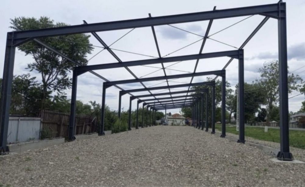Executăm hale metalice în diverse dimensiuni: 10x20x4, 10x15x4, 10x10x4, 8x12x4, 14x25x4, 10x12x3 și multe altele.  Dimensiuni personalizate