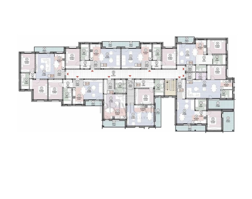 Apartment 3 camere - parter - balcon