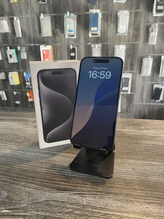 iPhone 15 Pro Black Titanium 128GB 88% SH 12 Luni Garantie