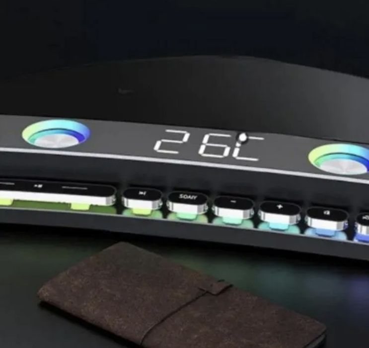 Radio cu Boxa ceas Bluetooth display oglinda