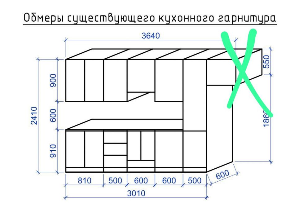 Новый кухонный гарнитур - не пользовались