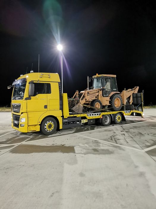 Transport Trailer, Transport Utilaje grele combina, excavator etc