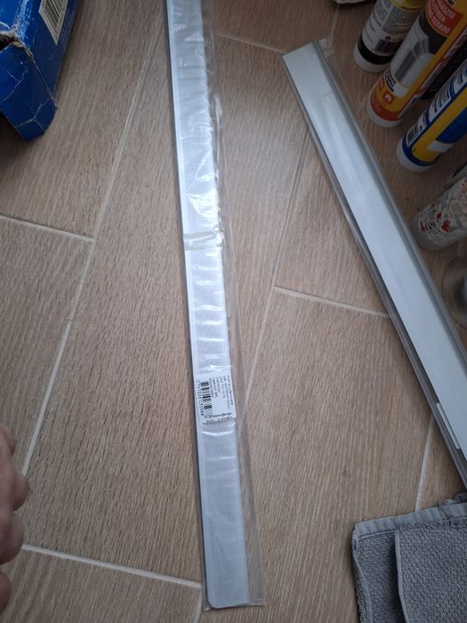 Profil aluminiu terminație blat și teu îmbinare de 70cm și 4cm gros