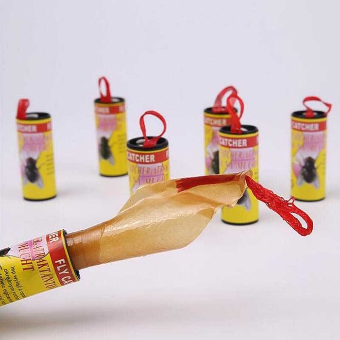 Лепяща ролка против мухи с лента, 10 броя в комплект