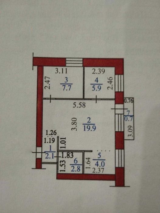 В продаже 3х ком квартира Крылова 80