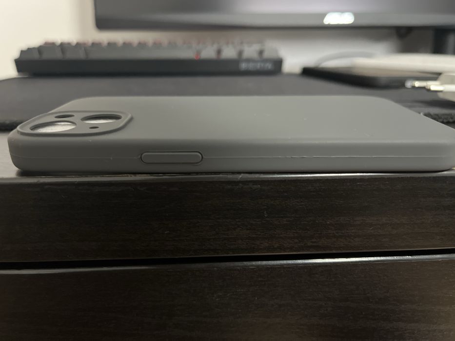 Husă iPhone 13 Mag-Safe Silicon Gri