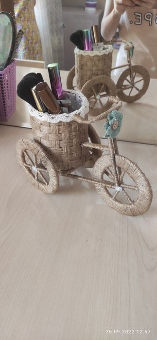 Корзинки плетённые из джута