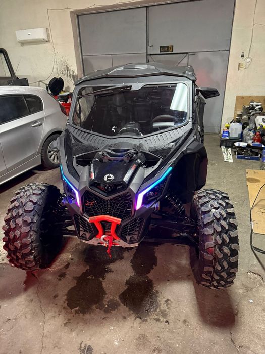 Parbriz custom Can Am Maverick X3 / R 2024,Mud Flap, bascule crom moli