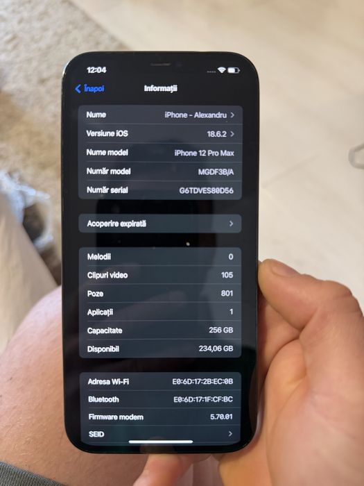 Iphone 12 pro max stare perfecta