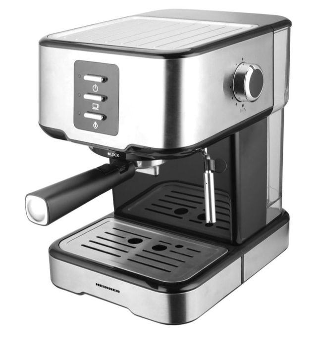 Espressor manual Heinner Brassile HEM-850IXBK, 850W
