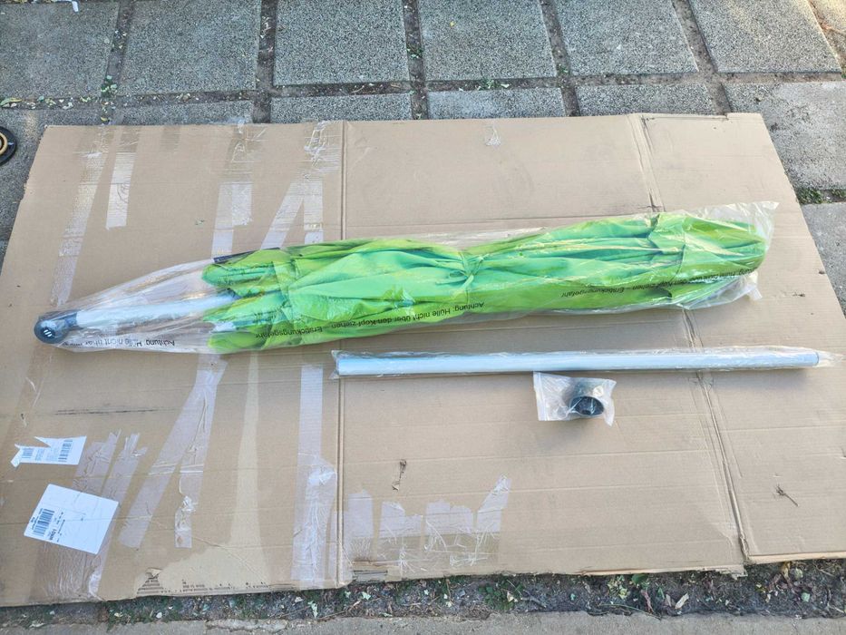 Umbrelă terasă SUNCOMFORT by GLATZ Push Up Ø250 cm, verde – nouă