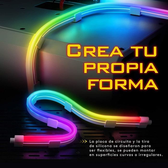 Bandă LED ARGB 5V EZDIY-FAB 1M pentru PC Sync Placă de Bază