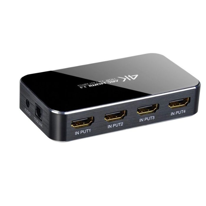 HDMI 4x1 Splitter 4K Ultra HD 2160P + audio + пульт