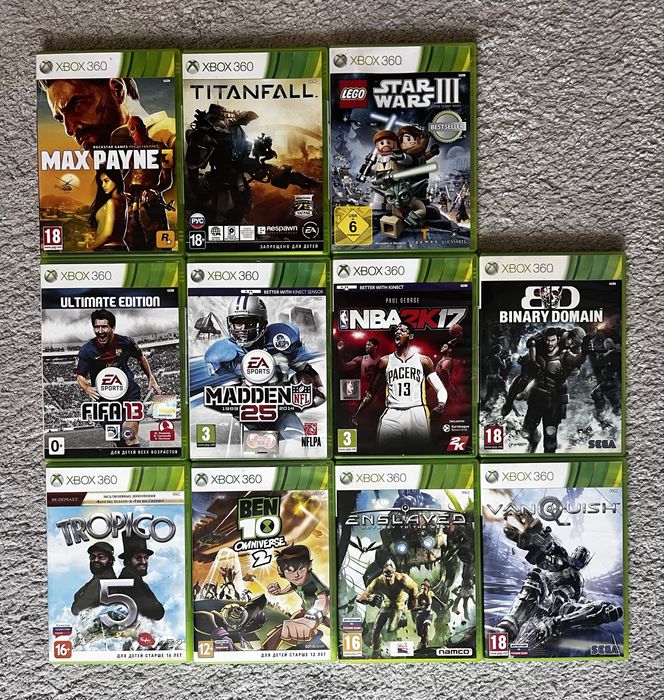 Игры на Xbox 360 лицензия