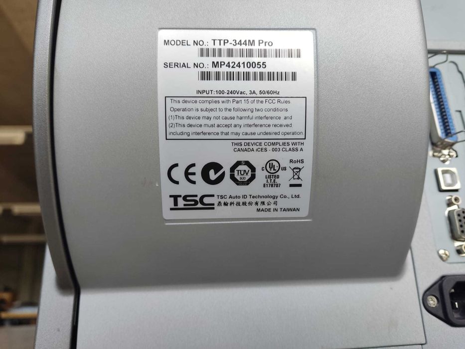 Термопринтер TSC, модел TTP-344M Pro + подарък компютьр