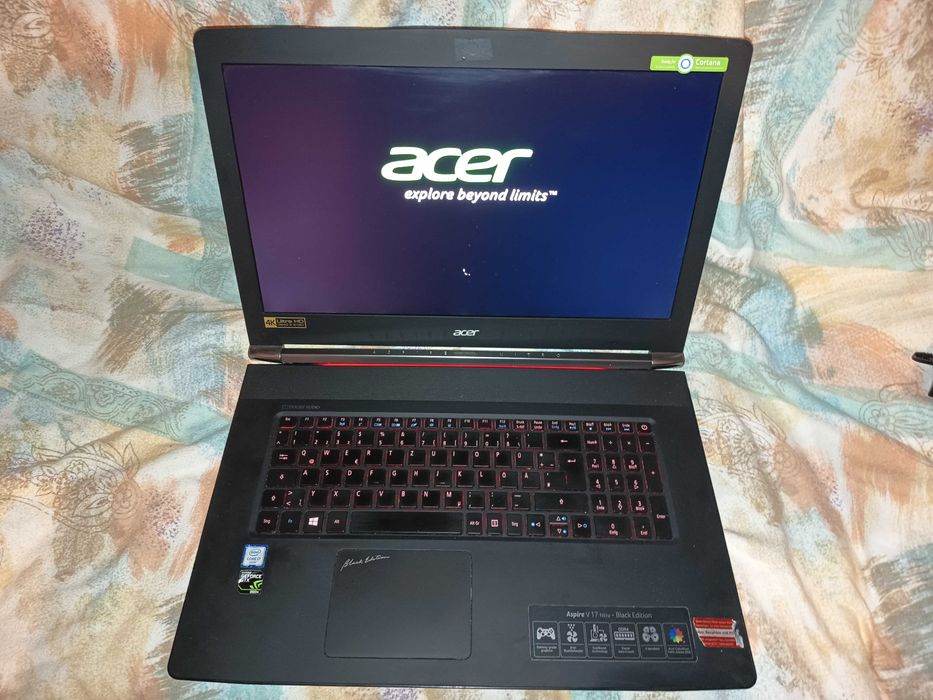Laptop gaming Acer Nitro V17 Black Edition, Core i7 6700hq, Nvidia GTX 960m 4gb ddr5, display 4K UHD, 8gb ddr4, ssd 256gb, tastatura iluminata