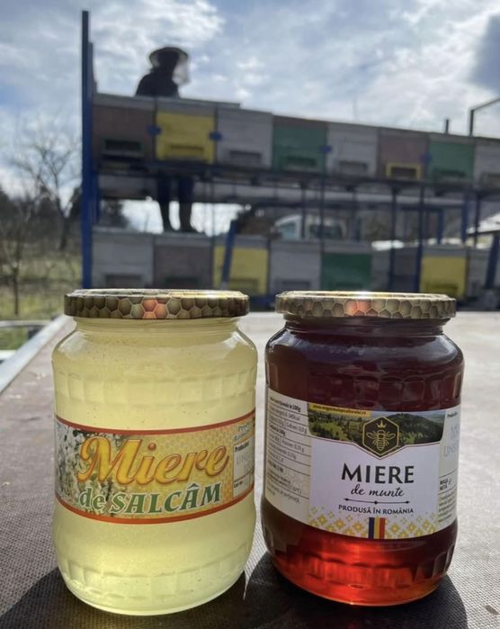 Vând miere de albină BIO de mană și de salcâm