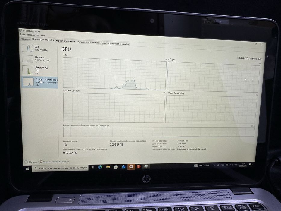 Ноутбук HP ElitBook сенсорный