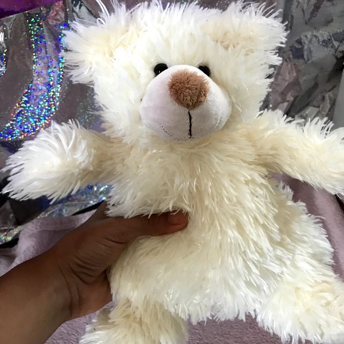 Плюшена играчка бяло мече