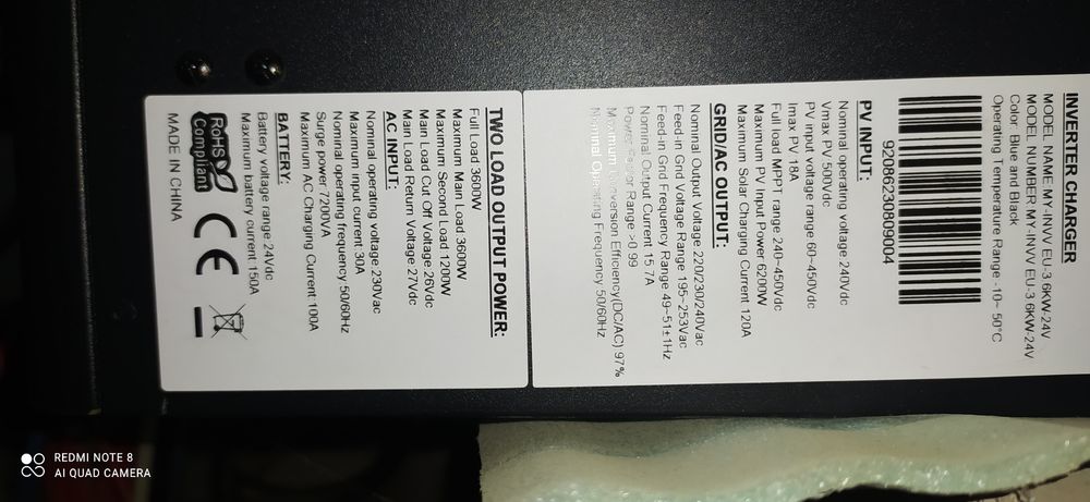 Он грид и Солнечный гибридный инвертор ЮПС - UPS чистый синус все мощн