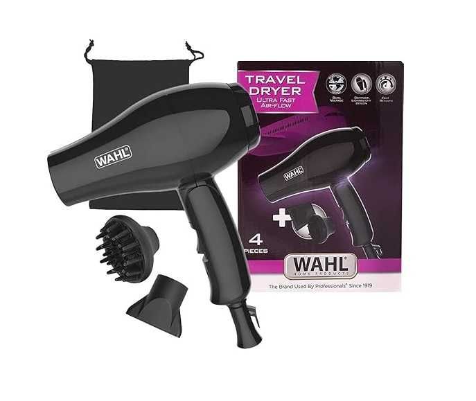 Сешоар Wahl 3402-0470, За път, Сгъваем, 1000 W