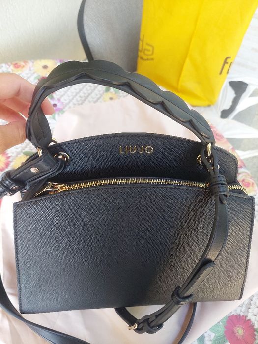 Дамска черна чанта Liu Jo Ecs L Satchel