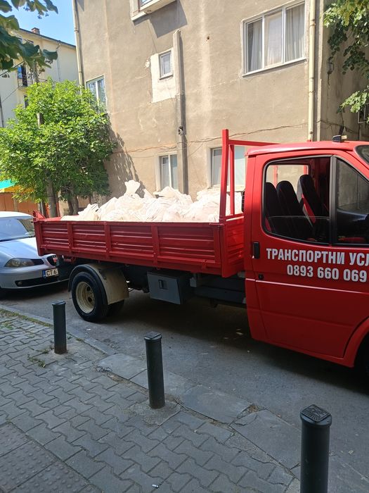 Транспортни услуги с тристранен самосвал до 3.5 т.