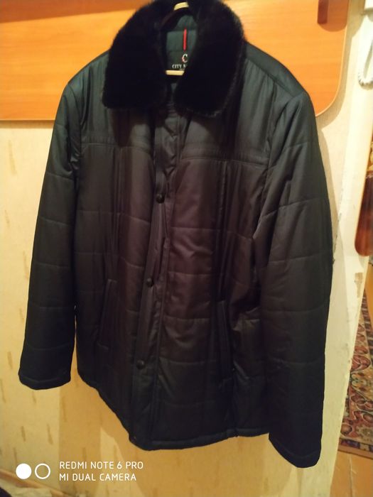 Пуховик мужской черный