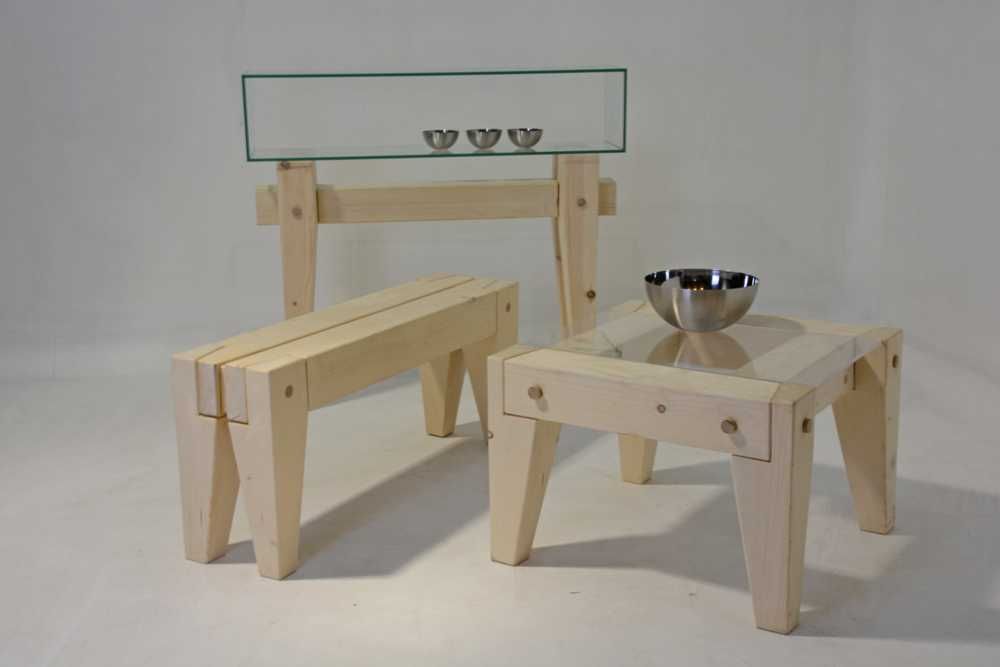 Пейки  и маси  от сухи чамови греди