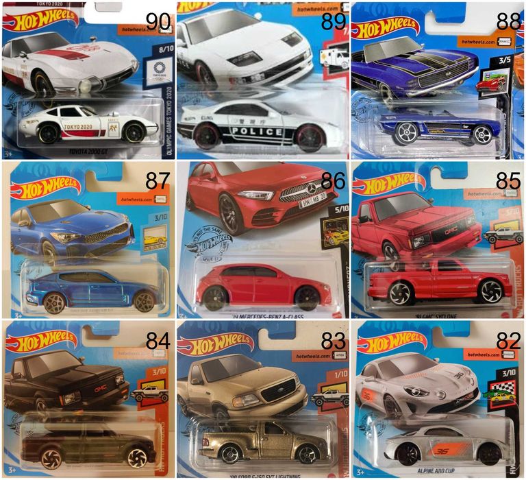 Метални колички Hot Wheels Хот Уиилс в мащаб 1:64 От различни години 2
