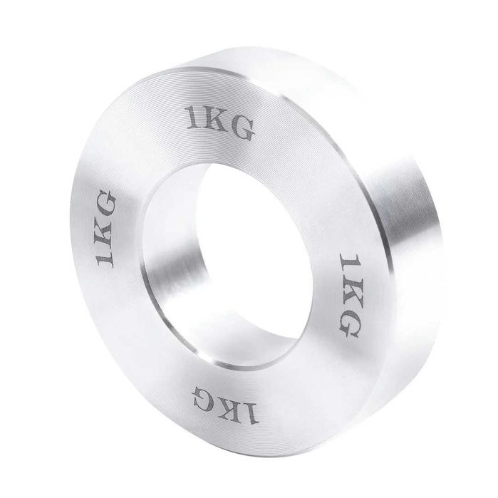 Set discuri de greutate 50/51mm crom 5 kg + geantă de transport