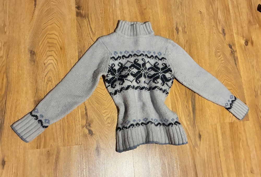 Топъл вълнен пуловер, XXS
