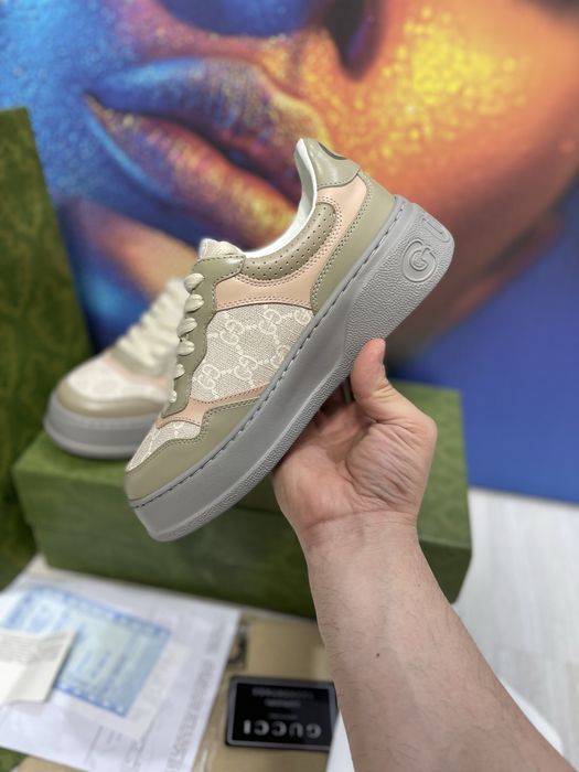 Adidasi Gucci GG piele naturala Full Box colectie noua