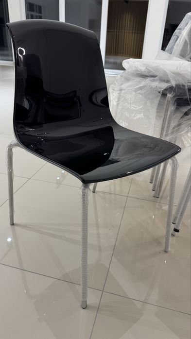 LUX Set scaune moderne design elegant Allegra NOI