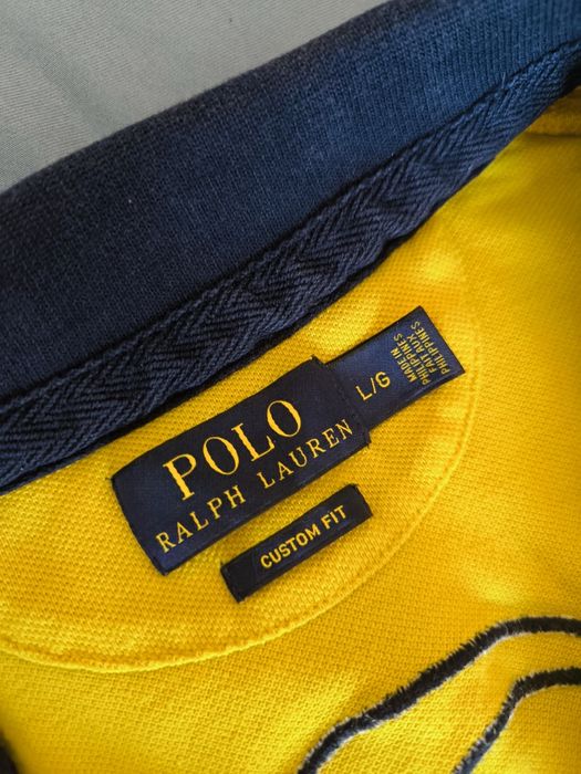 Оригинална мъжка тениска Polo Ralph Lauren размер L custom fit