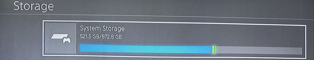 PS4 Slim 872GB+ 6 игри – отлично състояние