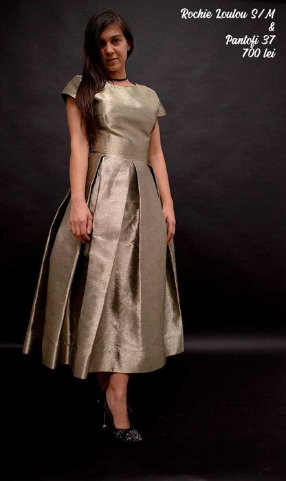 Rochie Loulou Masura S, Aurie