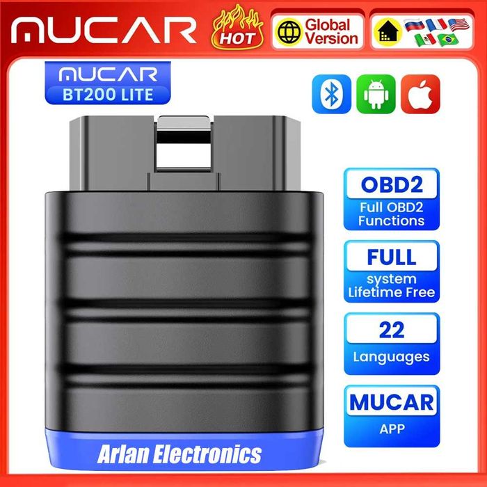 Автосканер MUCAR BT200 Lite OBD2