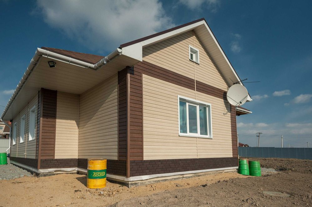 Сайдинг под Брус, Ель, Кедр, Дуб. Гибкая черепица, софиты.