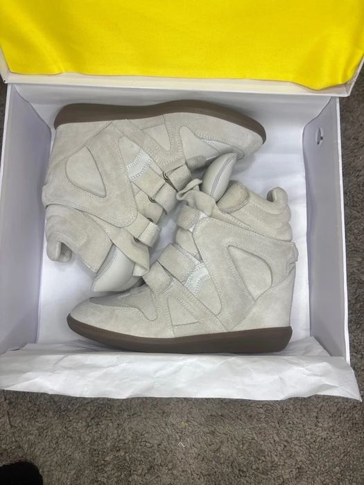 Ghete sneakers Isabel Marant Bekett marime 37 38 39 bej crem Balenciag