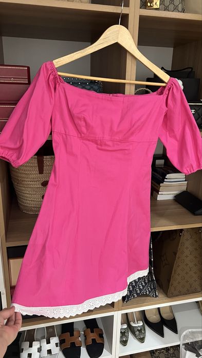 Джинсовое розовое