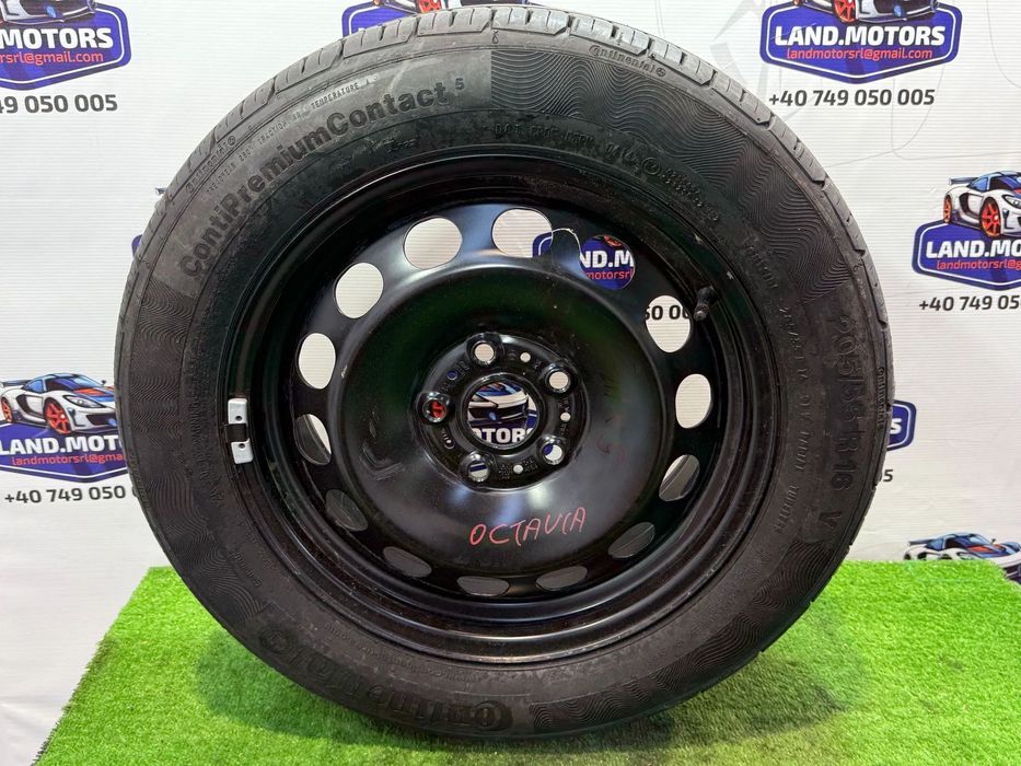 ROATĂ REZERVĂ 205/55 R 16 V SKODA OCTAVIA III 1.6 DIESEL 2015 2012-2016