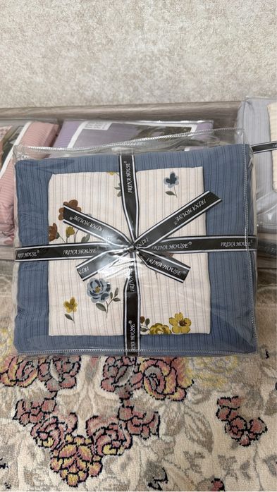 Постельное бельё 2-спальное муслин, новый комплект