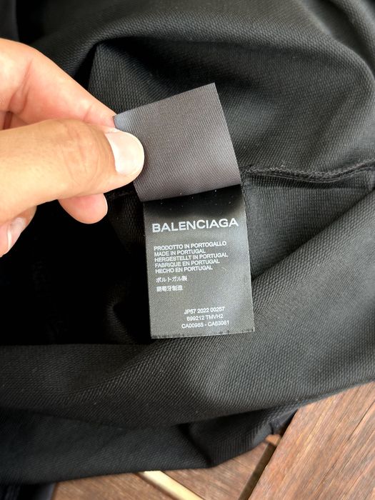 Дамска дълга тениска BALENCIAGA Paris - размер XXL, Отлично състояние