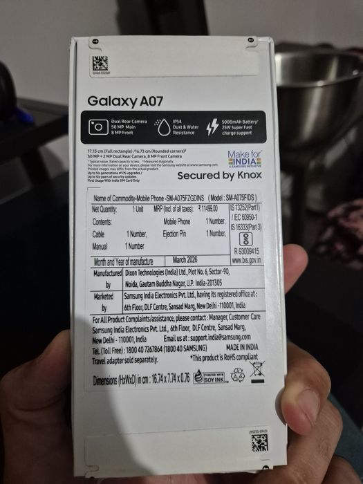 Vând Samsung Galaxy A07 nou